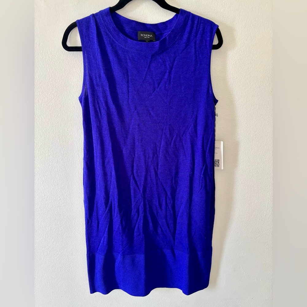 Rondina Women's Blue Sleeveless knit dress